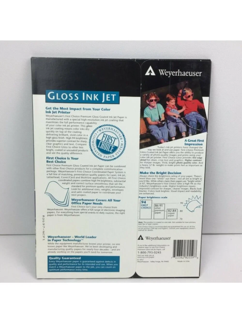 Weyerhaeuser gloss ink